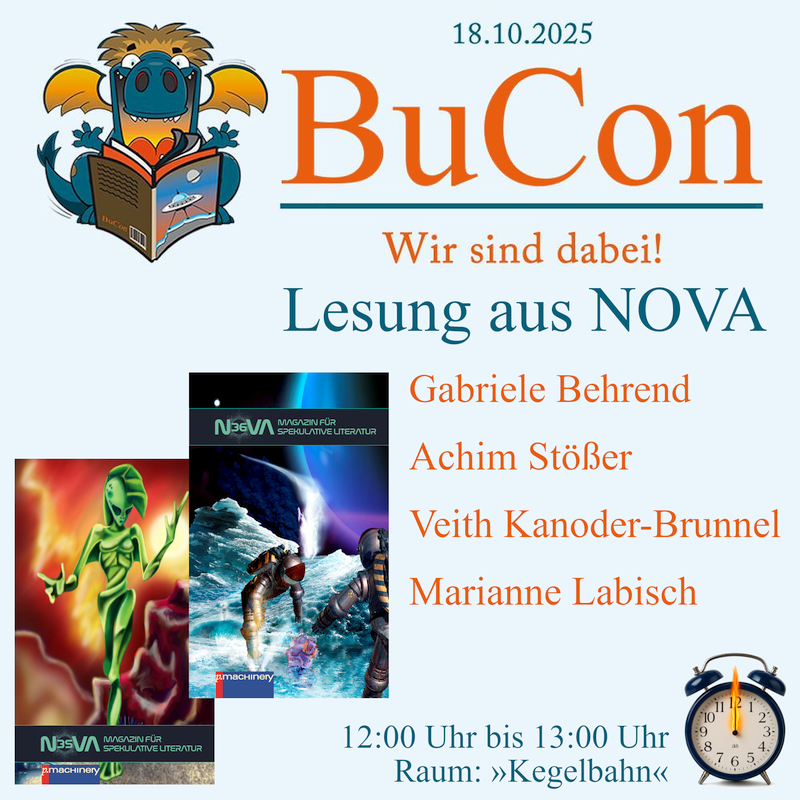 Bucon 2025: Lesungen aus »Nova« Bucon 2025: Lesungen aus »Nova«