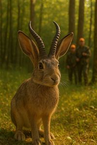 Illustration zu »Das Rad der Zeit ... bringt manchmal Leid« mit »Jackalope« Das Rad der Zeit ... bringt manchmal Leid (Illustration)